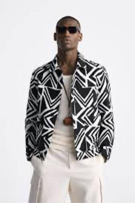 Desenli Blazer Ceket