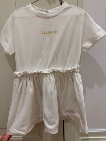 Balmain Paris Beyaz Elbise