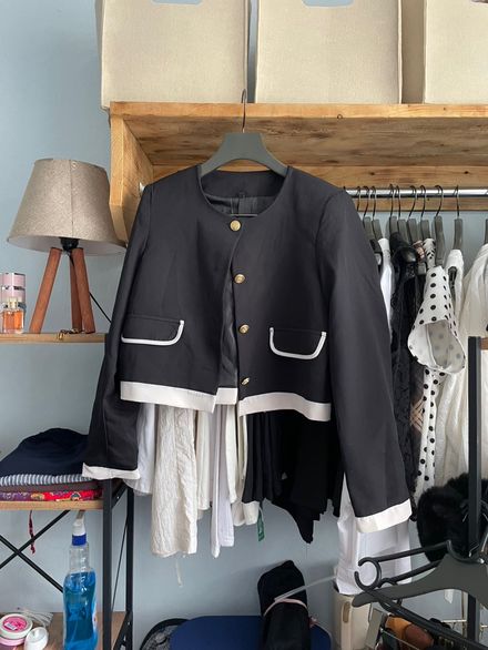 Siyah Blazer Ceket-Etek takım