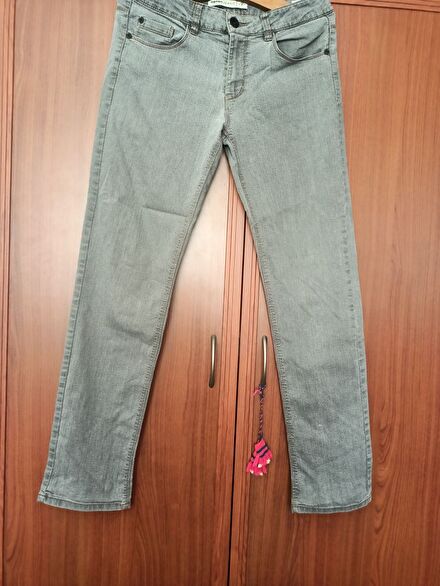 Gri Jeans Pantolon
