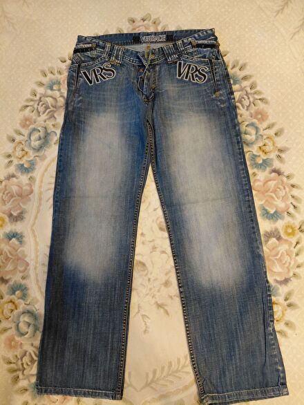 Versace Mavi Jean Pantolon