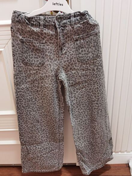 Leopar Desenli Jean Pantolon