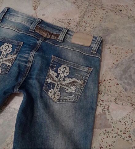 vintage miss me type goth pantolon y2k