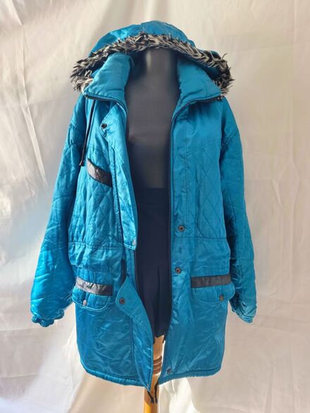 80''ler unisex vintage balon kol mont