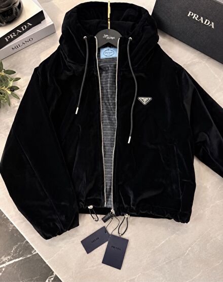 Prada premium ithal Kapüşonlu Ceket