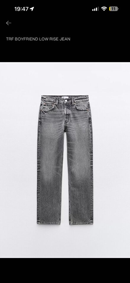 Zara Boyfriend Jean düşük bel