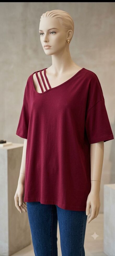 Bordo Tişört