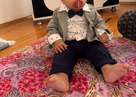 Bebek Takım Elbise Papyonlu