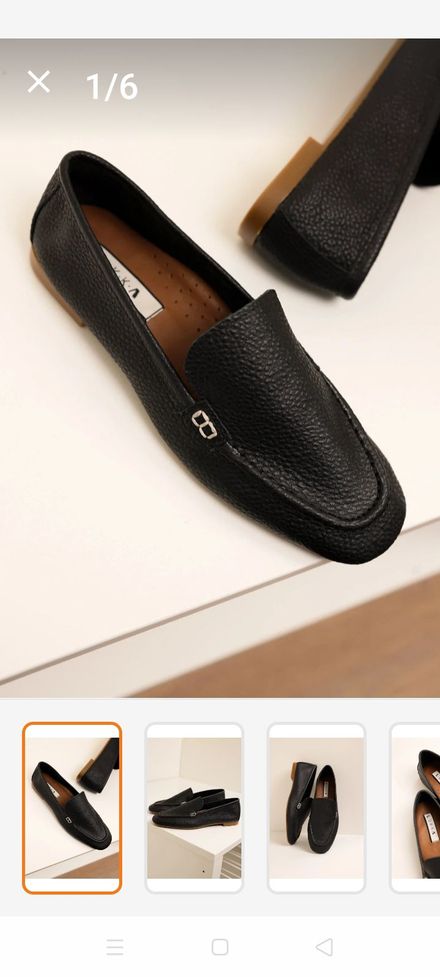 Siyah Deri Loafer Ayakkabı