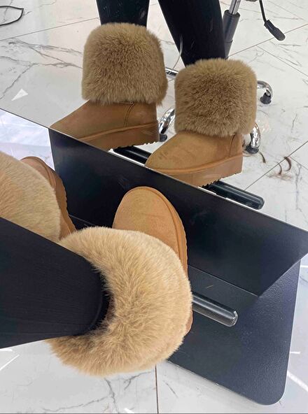 Ugg Taba İçi lü Yüksek Taban Bot