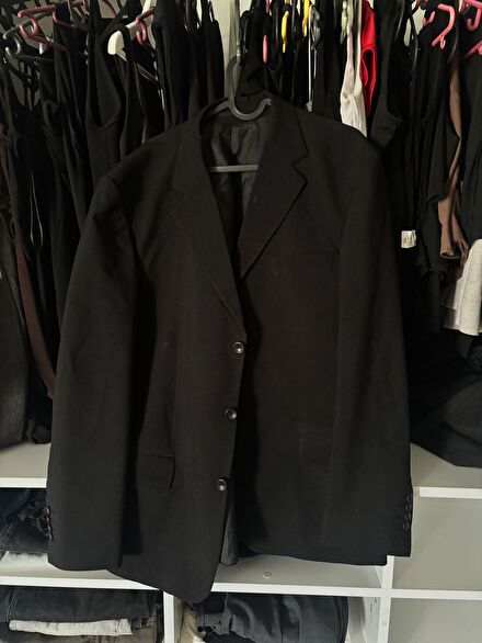 vintage oversize siyah blazer ceket