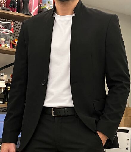 Antioch Marka Siyah Blazer Erkek Ceket
