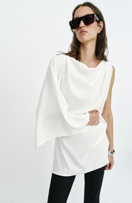 Zara asimetrik bluz