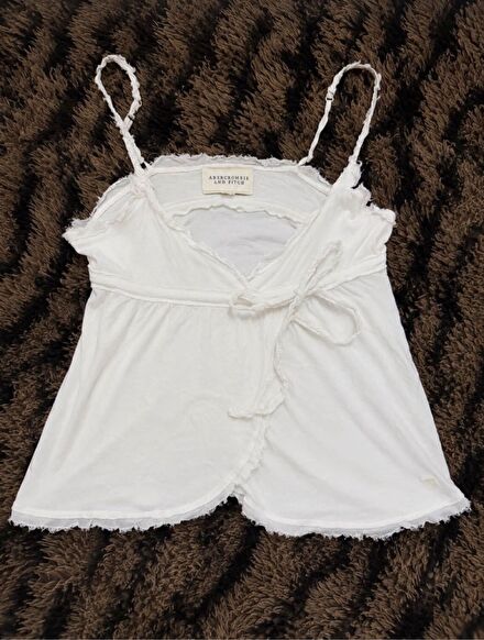 Abercrombie vintage askılı babydoll bluz