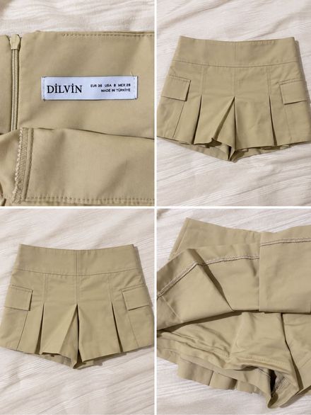 Dilvin Bej Mini Etek-Şort – 36 Beden
