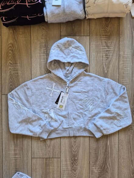 Taşlı Sweatshirt hırka