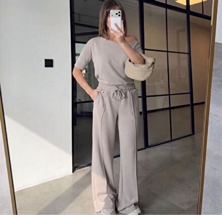 OYSHO MODEL BEJ İKİLİ TAKIM