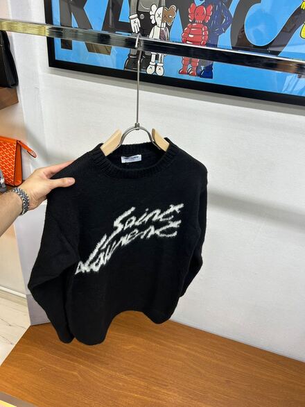 Saint Laurent Siyah Kazak