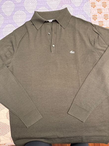 Lacoste Polo Yaka Yün Erkek Triko 4bedn