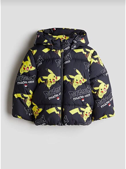 Pokemon Pikachu Kapüşonlu Mont