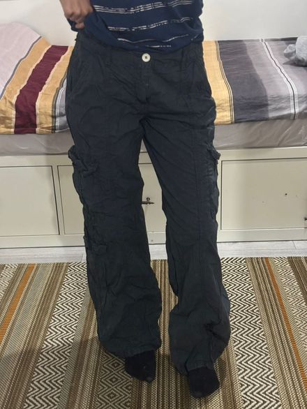 Siyah Kargo Pantolon