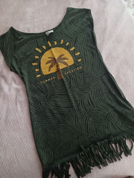 LC Waikiki Haki Plaj Elbisesi