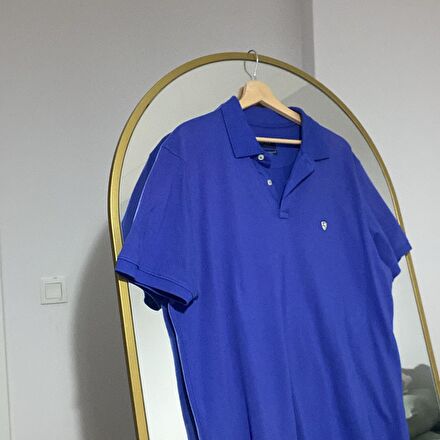 Lufian Mavi Polo Yaka T-Shirt