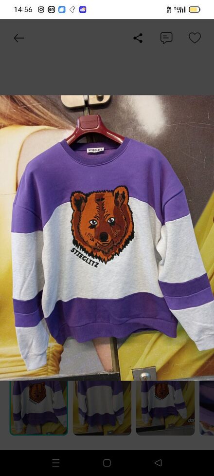 xl stieglitz oversize bay bayan sweatshi
