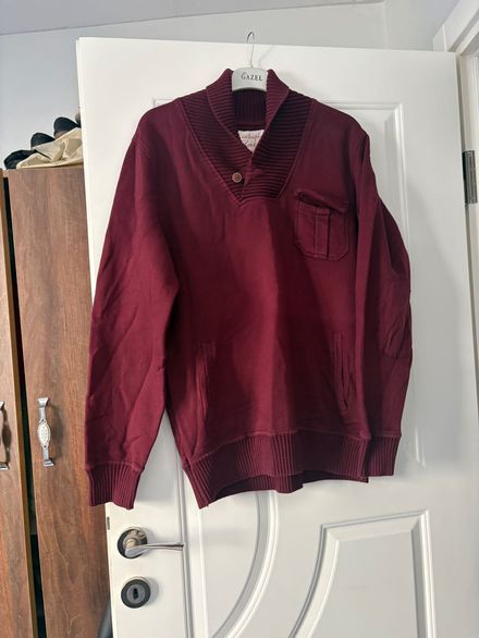 Mudo erkek Bordo Sweatshirt