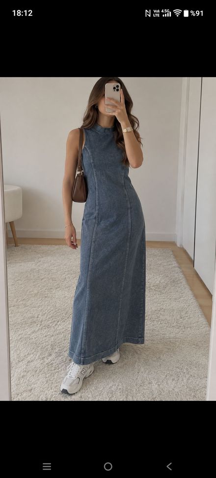Kot zara Maxi Elbise