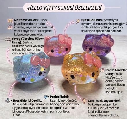 Hello Kitty Needoh Sıkmalık Oyuncak