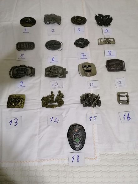 Vintage metal kemer tokaları