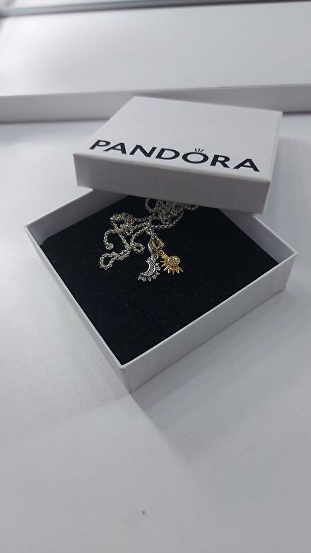Pandora Güneş Ay Kolye