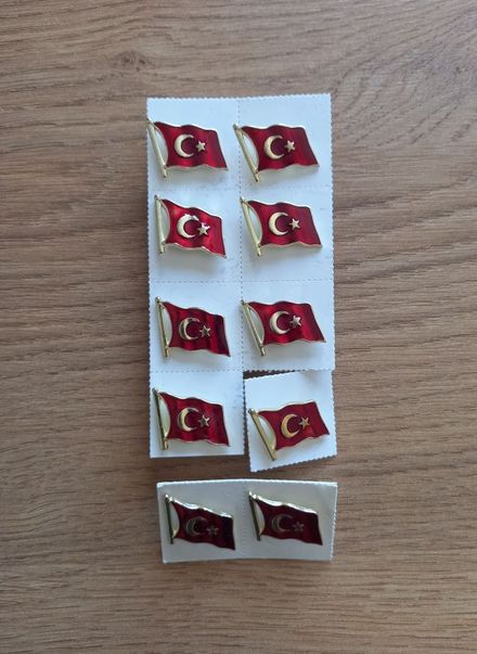 Türk Bayrağı Rozeti (Tekli veya Set)