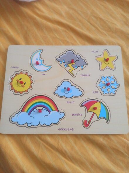 Hava Durumu Ahşap Puzzle Seti