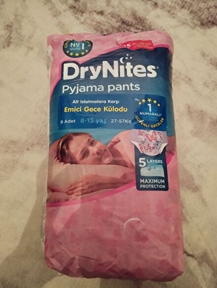 DryNites Kız 8-15yaş 27-57kg Bez