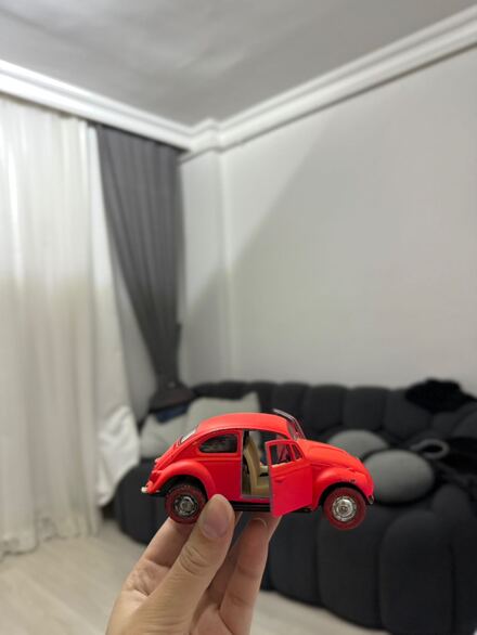 Kırmızı Vosvos Oyuncak Araba