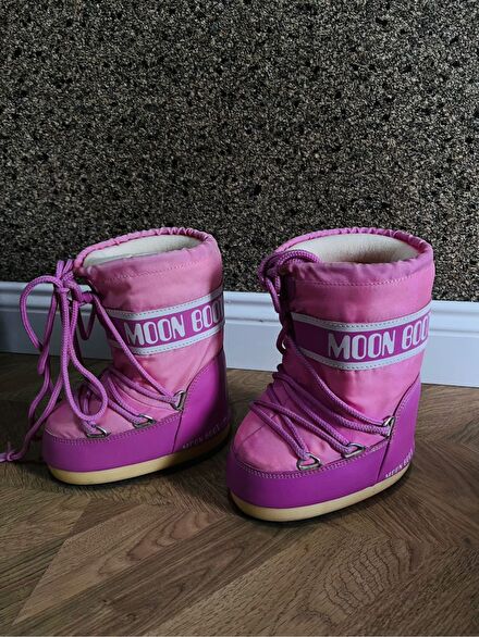 Moon Boot Pembe Kar Botu 23 24 25 26