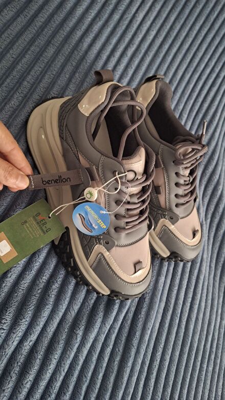 Gri vizon Sneaker Ayakkabı