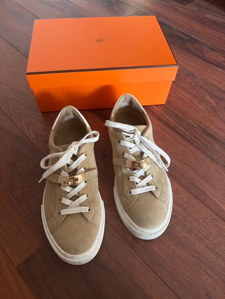 Hermes Kahve Süet Sneaker