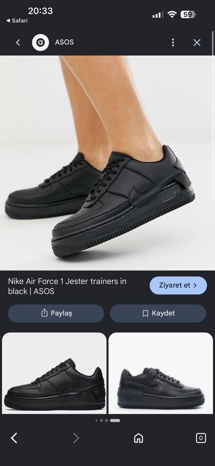 Nike air force Siyah