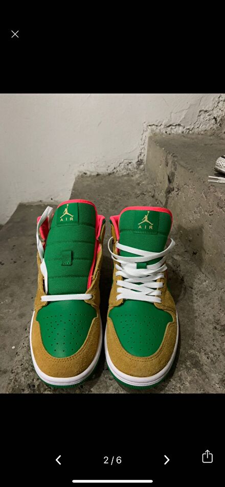 Nike Air Jordan 1 Yeşil Sneaker