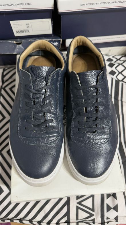 Lacivert Deri Sneaker