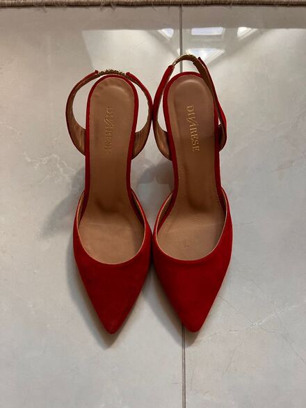 Fusya Süet Stiletto Ayakkabı
