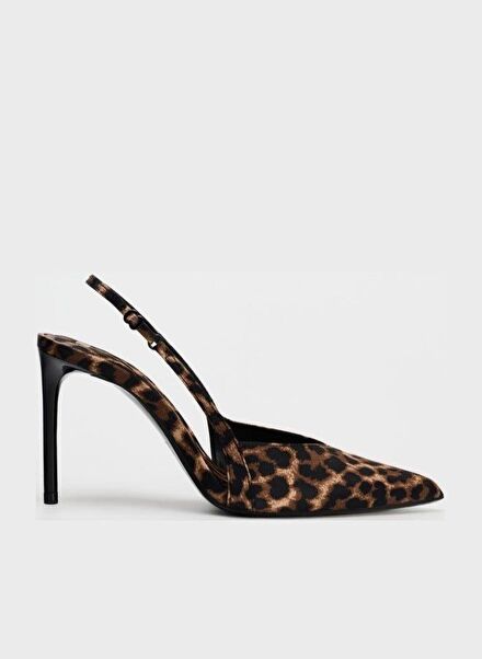 Zara Leopar Stiletto Slingback