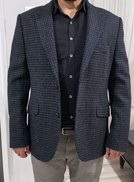 Harris Tweed %100 Yün Erkek Tüvit Ceket