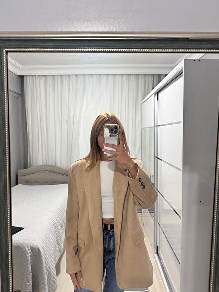 Bej Blazer Ceket