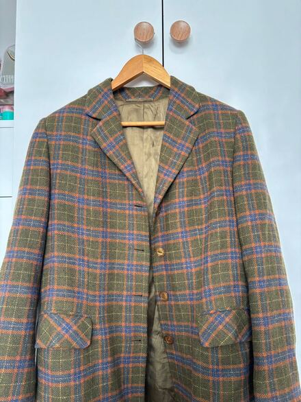 Faik Sönmez Ekoseli Yünlü Blazer Ceket