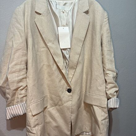 Zara Bej Blazer Ceket