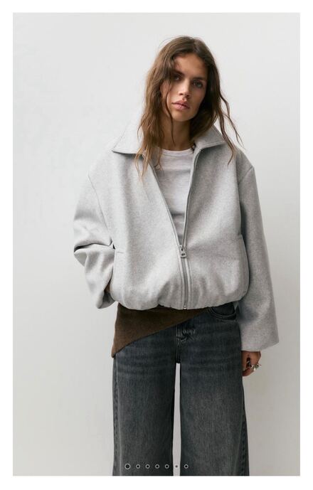 Pull & Bear yumuşak kumaş balon ceket